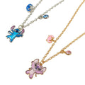 LUV HER Disney Stitch BFF Necklace Set – Adjustable Angel & Stitch Charms for Best Friends