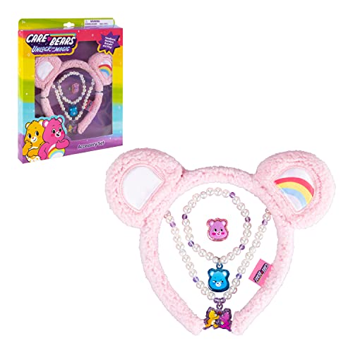 LUV HER Girls Dress Up Jewelry Set – Headband, Necklace, Bracelet & Ring in Gift Box (Ages 3+)