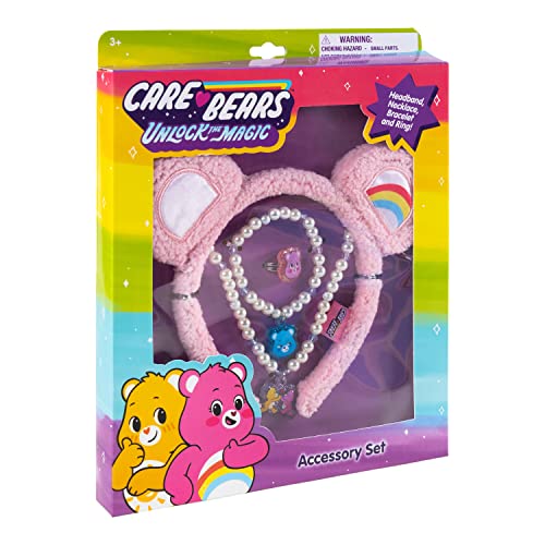 LUV HER Girls Dress Up Jewelry Set – Headband, Necklace, Bracelet & Ring in Gift Box (Ages 3+)