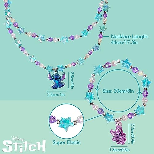 LUV HER Girls Jewelry Set – 3 Piece Princess Necklace, Bracelets & Ring for Toddlers Ages 3+