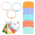 LUVCOSY 10-Pack Yoto Card Holders with 3 Rings – Reusable Storage for Kids' Cards