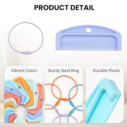 LUVCOSY 10-Pack Yoto Card Holders with 3 Rings – Reusable Storage for Kids' Cards