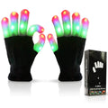 Luwint LED Light Up Gloves – Flashing Sensory Toys with 6 Modes, 3 Colors, for Kids, Teens & Adults