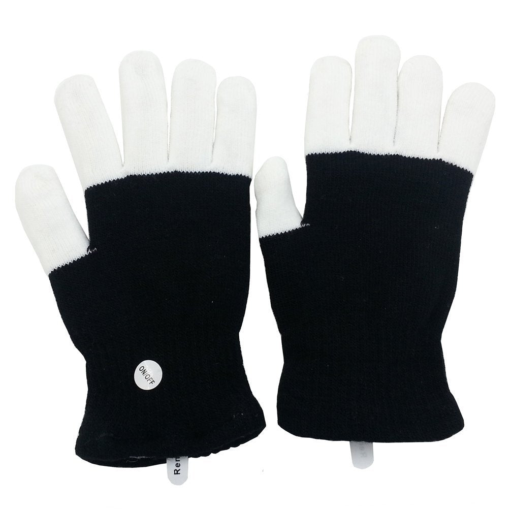 Luwint LED Light Up Gloves – Flashing Sensory Toys with 6 Modes, for Kids Teens Adults