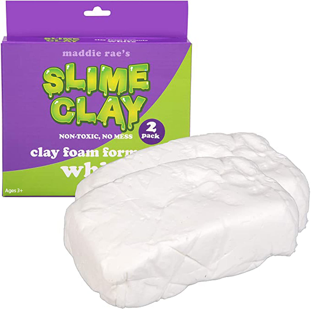 Maddie Rae Slime Clay 2-Pack: Non-Toxic Soft Clay for Creamy Butter Slime & Crafts
