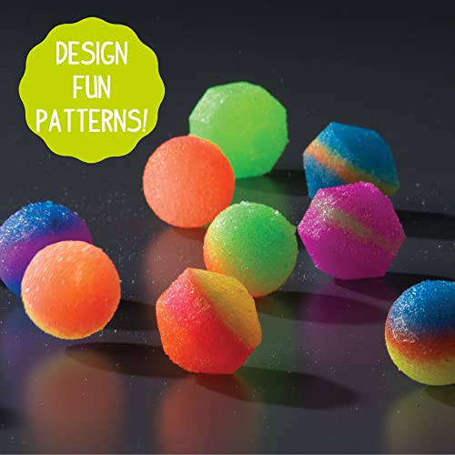 Made By Me Glow-in-the-Dark Power Balls Kit – Make 18 Bouncy Crystal Balls with Molds & Instructions