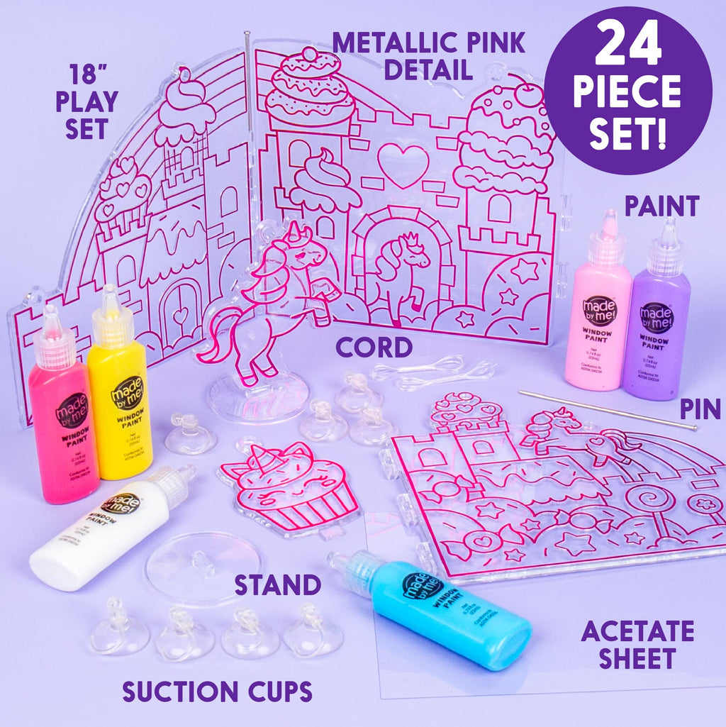 Made By Me Unicorn Window Art Kit: DIY Suncatchers and Window Clings for Kids 6+