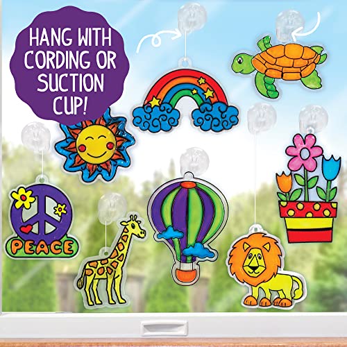Made By Me Window Art Kit – Paint 12 Suncatchers & Make Custom Clings