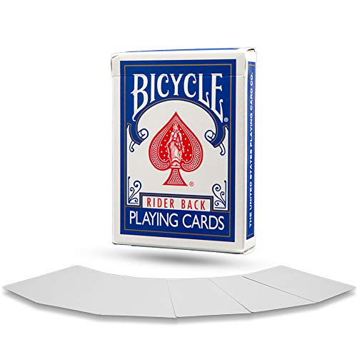Magic Makers Double Blank Face Bicycle Deck – 56 Blank Cards for Magic Tricks