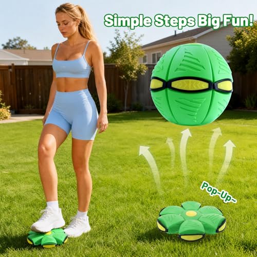 Magic Metaball Interactive Pop-Up Toy – Ball and Flying Saucer with LED Lights