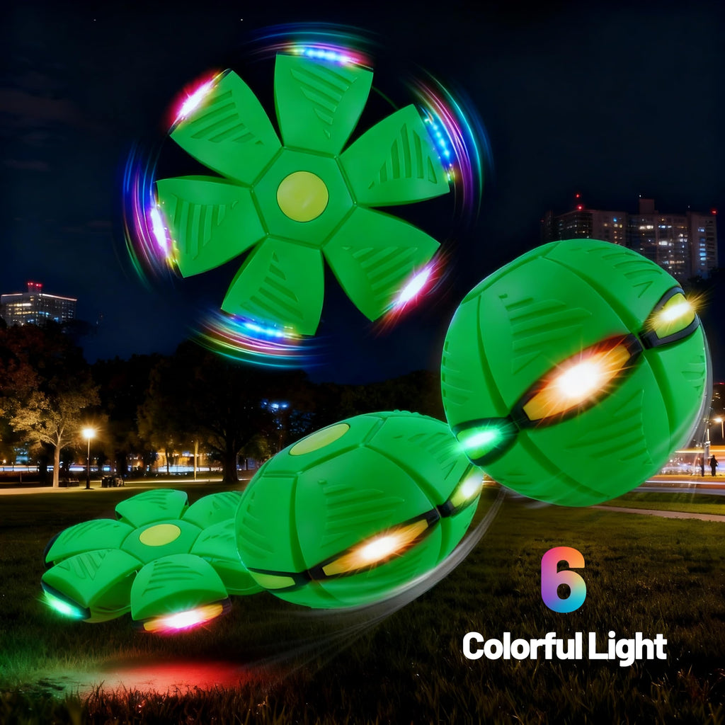 Magic Metaball Interactive Pop-Up Toy – Ball and Flying Saucer with LED Lights