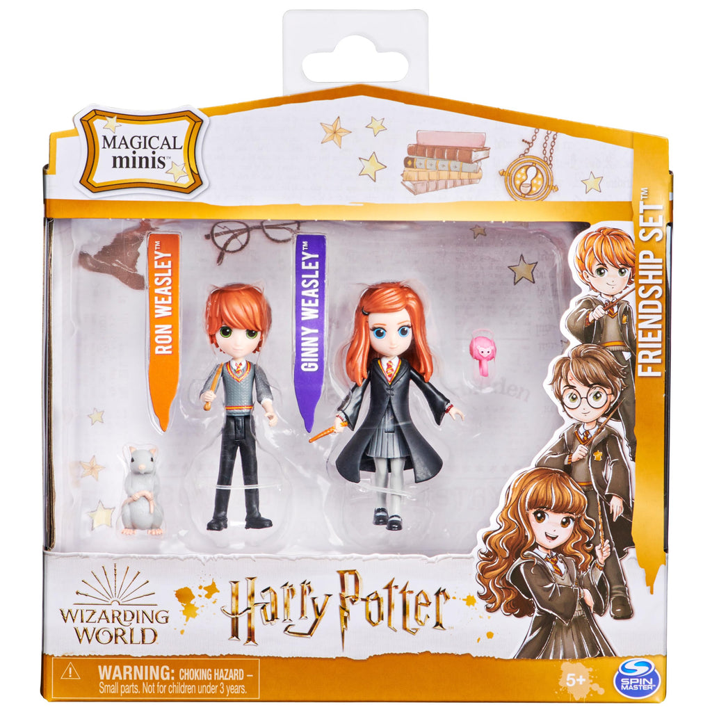 Magical Minis Ron & Ginny Weasley Friendship Set – Exclusive 3-Inch Dolls with Scabbers and Arnold