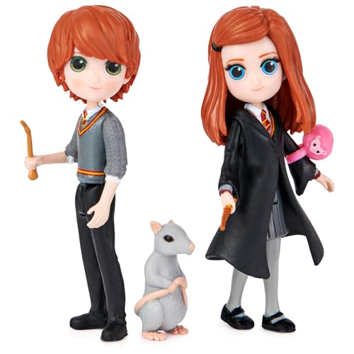 Magical Minis Ron & Ginny Weasley Friendship Set – Exclusive 3-Inch Dolls with Scabbers and Arnold