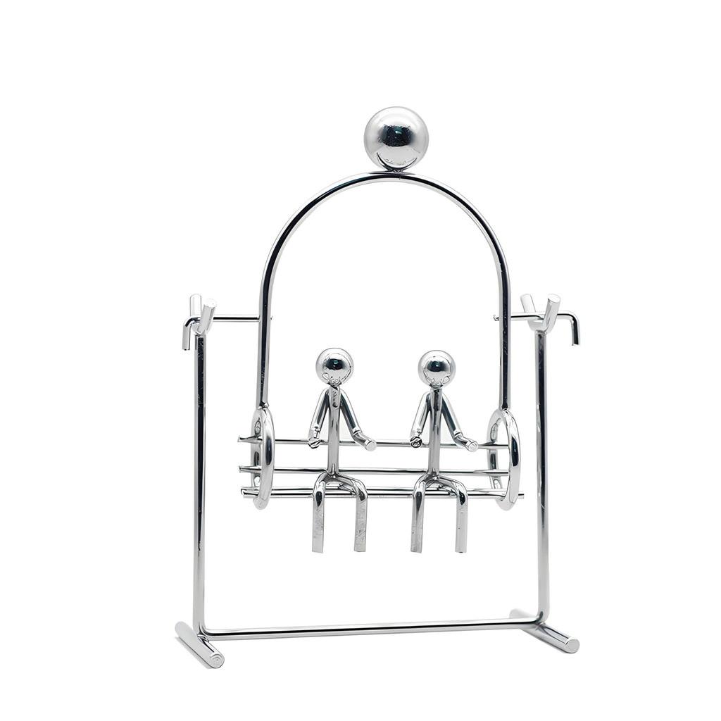 MagicTech Steel Balance Toy Kinetic Art Desk Decor - Stainless Steel Pendulum Physics Toy, Stress Relief
