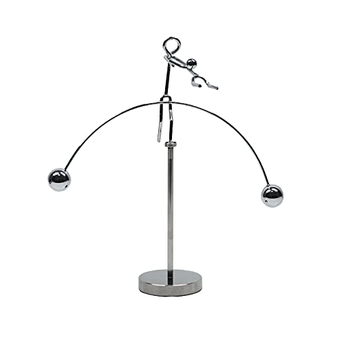 MagicTech Steel Balance Toy – Kinetic Desk Sculpture with Perpetual Motion (2-3 Minutes)