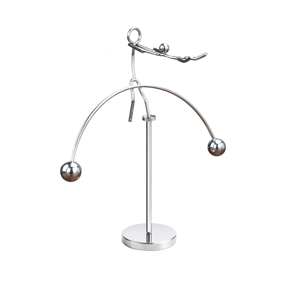 MagicTech Steel Balance Toy – Kinetic Desk Sculpture with Perpetual Motion (2-3 Minutes)