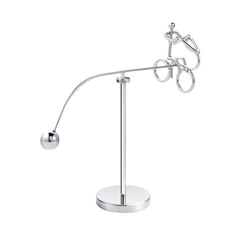 MagicTech Steel Balance Tumbler Kinetic Art Toy – Perpetual Motion Desk Decor PH03