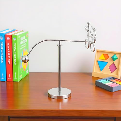 MagicTech Steel Balance Tumbler Kinetic Art Toy – Perpetual Motion Desk Decor PH03