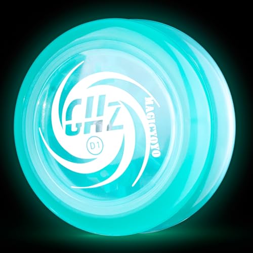 MAGICYOYO D1 GHZ Glow-in-the-Dark Looping Yoyo - Responsive Auto-Return for Beginners – Includes 6 Strings