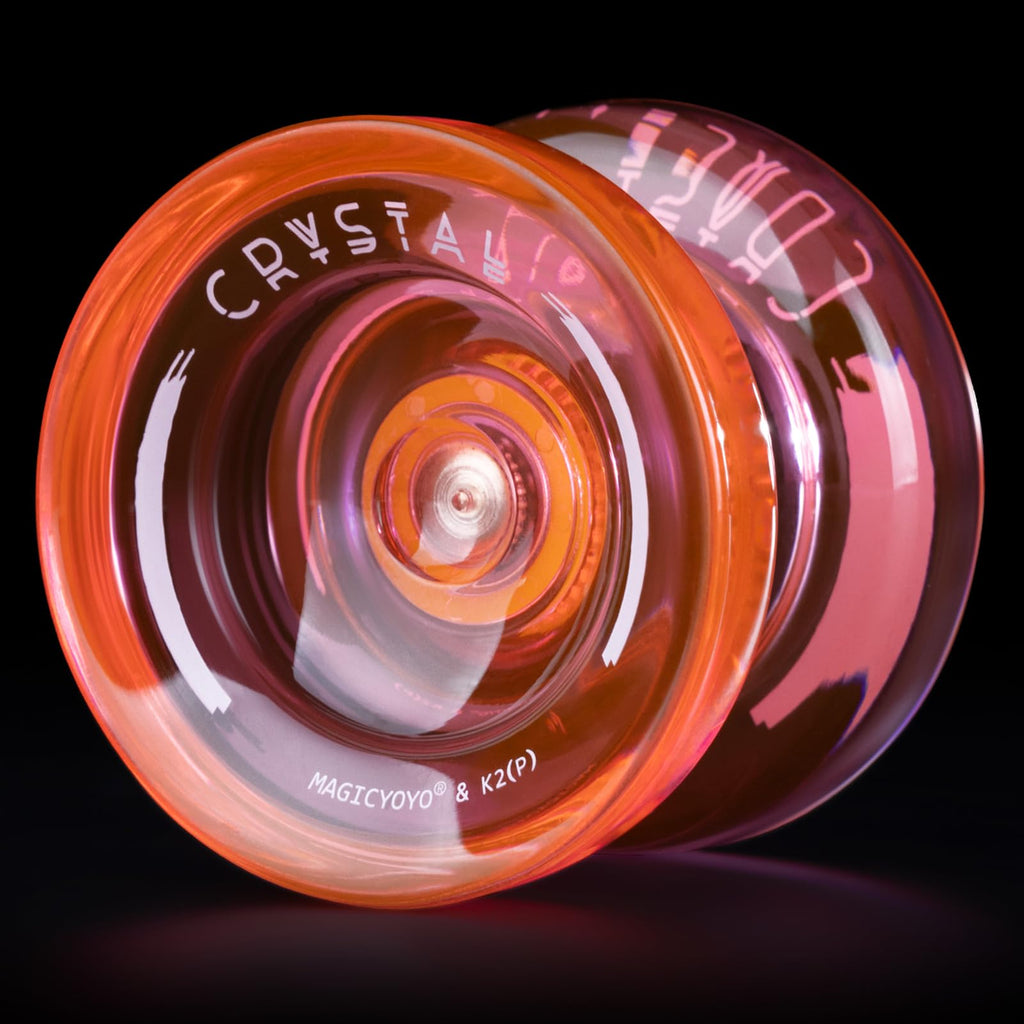 MAGICYOYO K2 Plus Crystal Orange Yoyo – Responsive & Unresponsive for Beginners and Pros