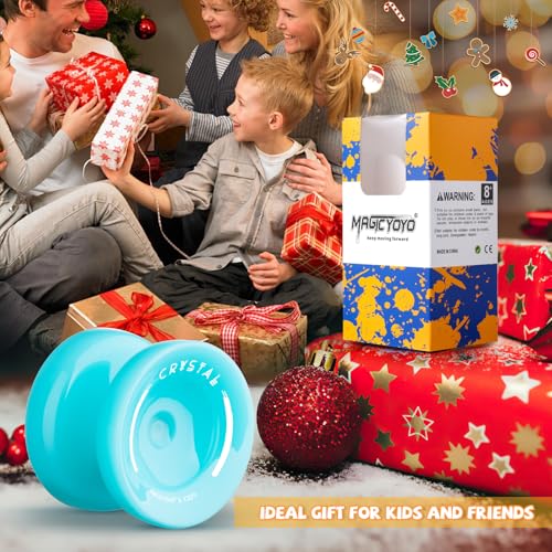 MAGICYOYO K2 Responsive Yoyo for Beginners – Dual Purpose with Unresponsive Bearing, Sky Blue
