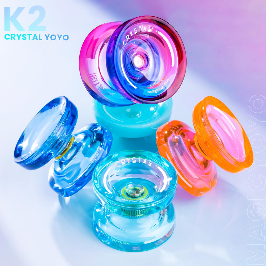 MAGICYOYO K2 Responsive Yoyo for Beginners – Dual Purpose with Unresponsive Bearing, Sky Blue