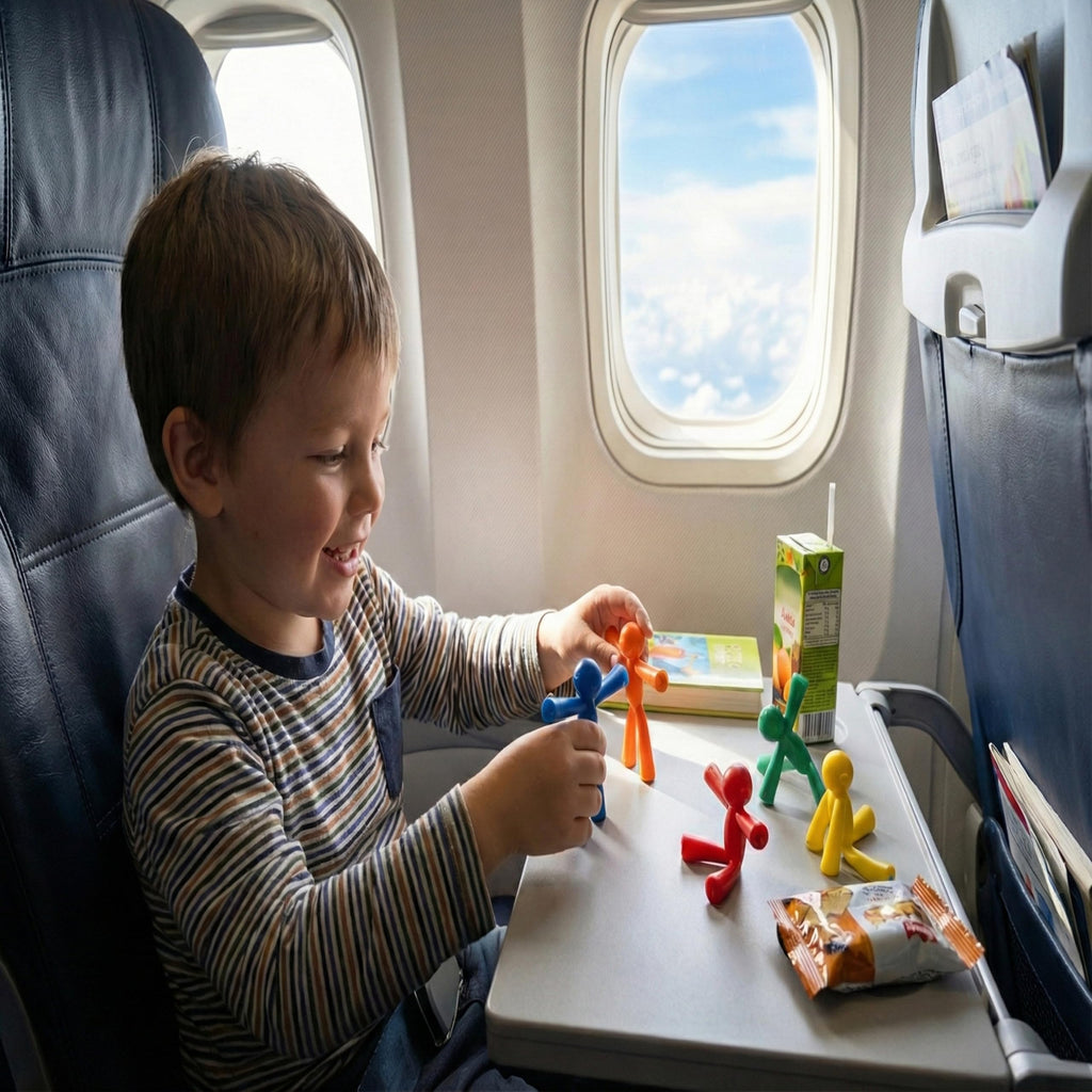 MAGMEN X3 10-Piece Magnetic Travel Toy Set - Internal Magnets, Comic Book, Tin Case
