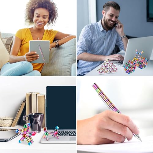 Magnetic Fidget Pen - Decompression Toy Pen for Teens, Green Small with Extra Joint Ring