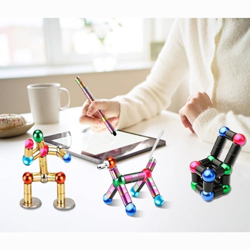 Magnetic Fidget Pen - Decompression Toy Pen for Teens, Green Small with Extra Joint Ring