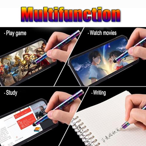 Magnetic Fidget Pen Big Blue - Stress Relief Toy with Magnetic Rings, Gel Ink Pens, Easter Basket Stuffers for Teens
