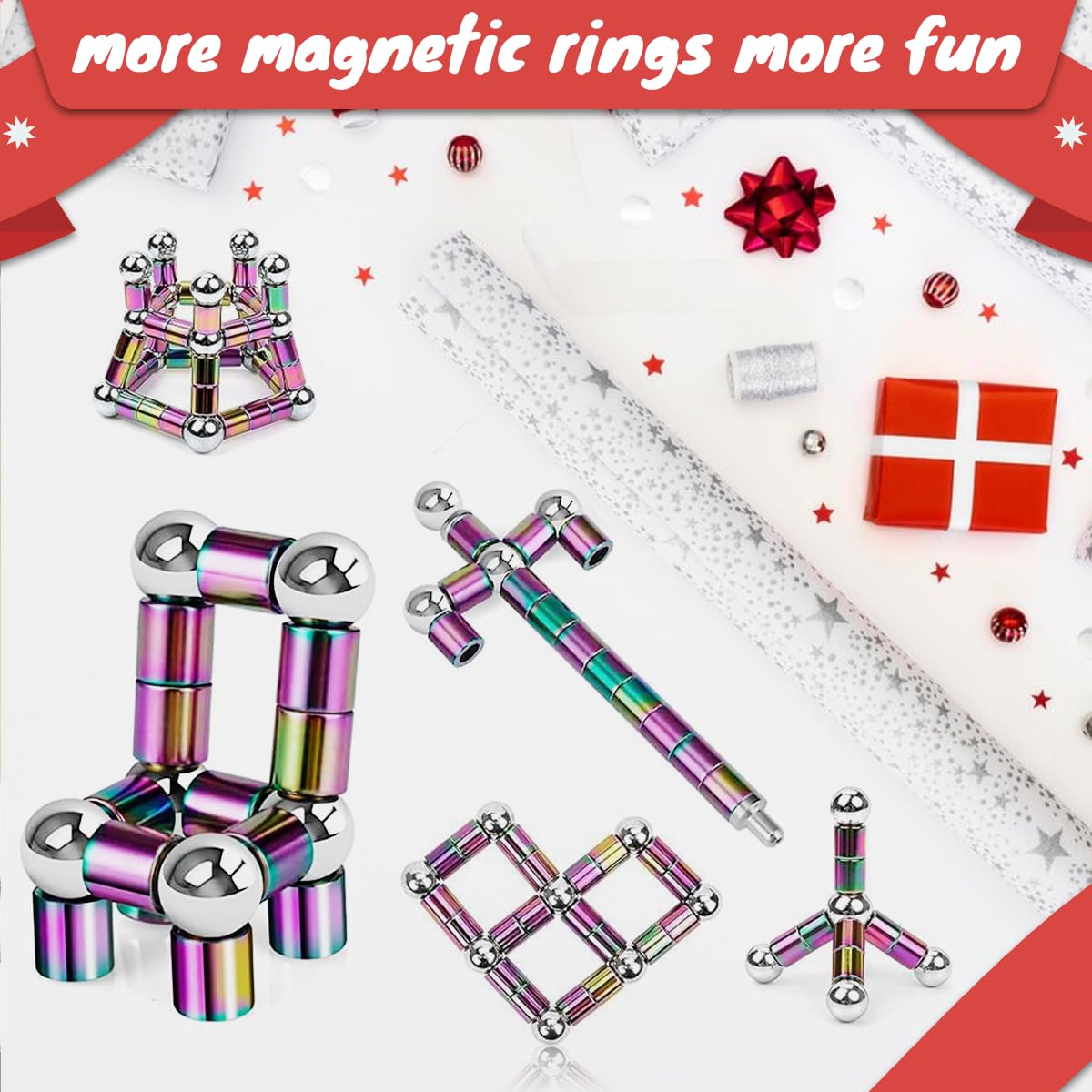 Magnetic Fidget Pen for Teens & Adults - Desk Sensory Toy with Gel Ink, Gift Box Included