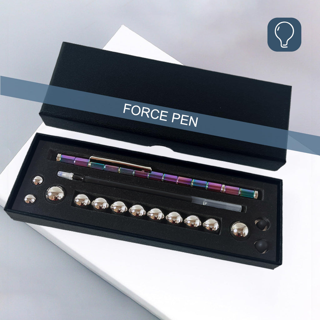Magnetic Fidget Pen Toy – Colorful Modular Deformation Pen for Stress Relief & Creative Play (Black)