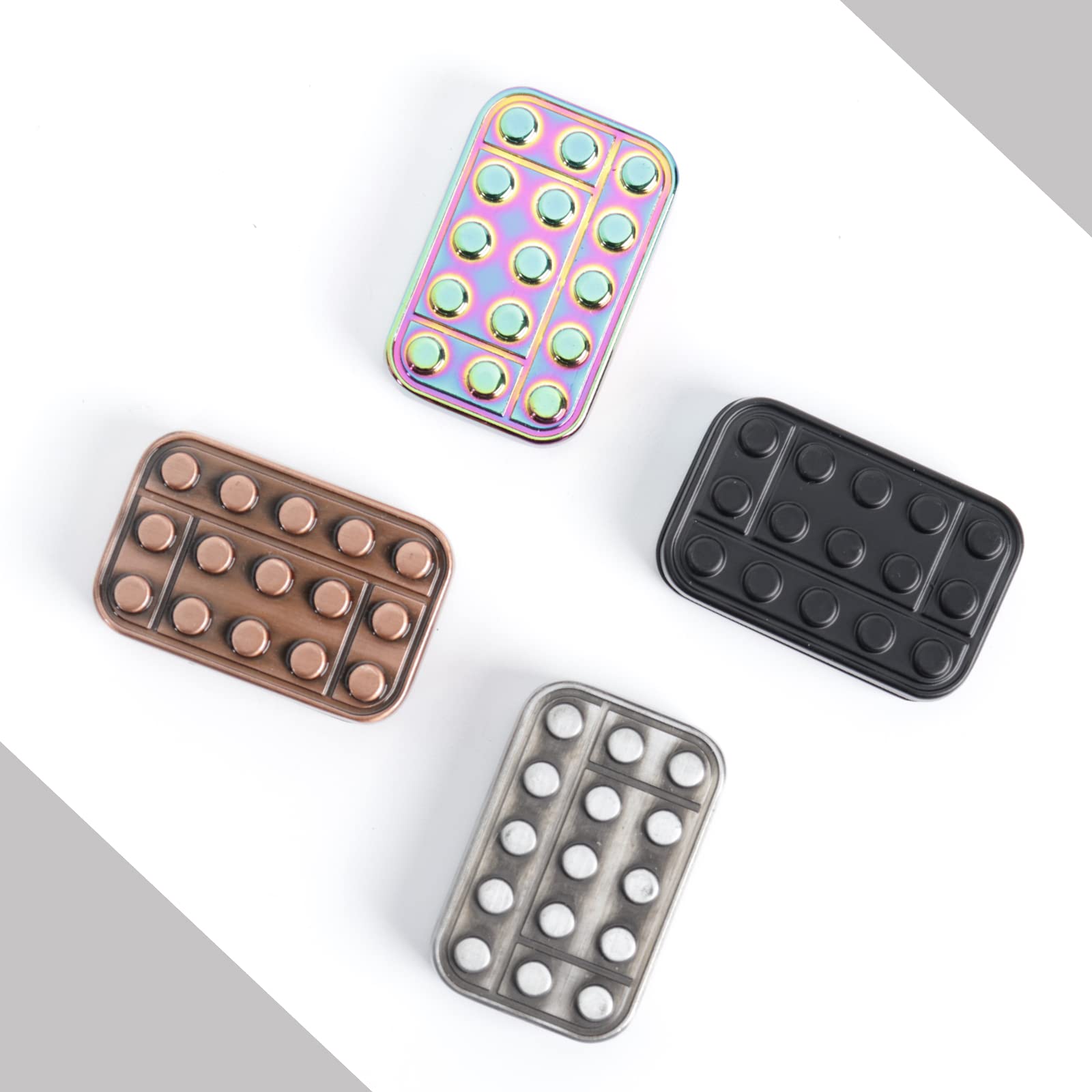Magnetic Fidget Slider with Rattle Sound - Metal Stress Relief Toy for Adults