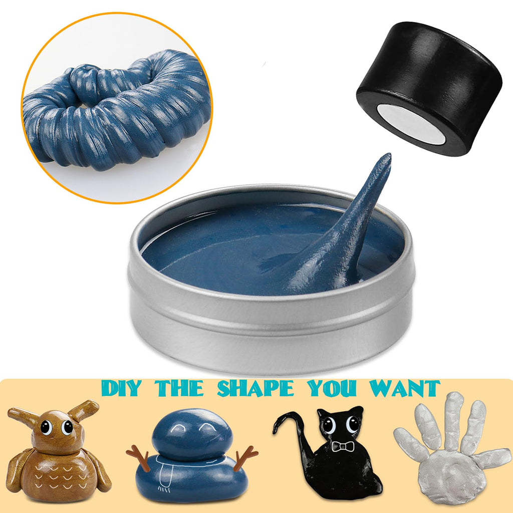 Magnetic Slime Putty Blue – Non-Toxic Stretchable Stress Relief Toy with Upgraded Magnet