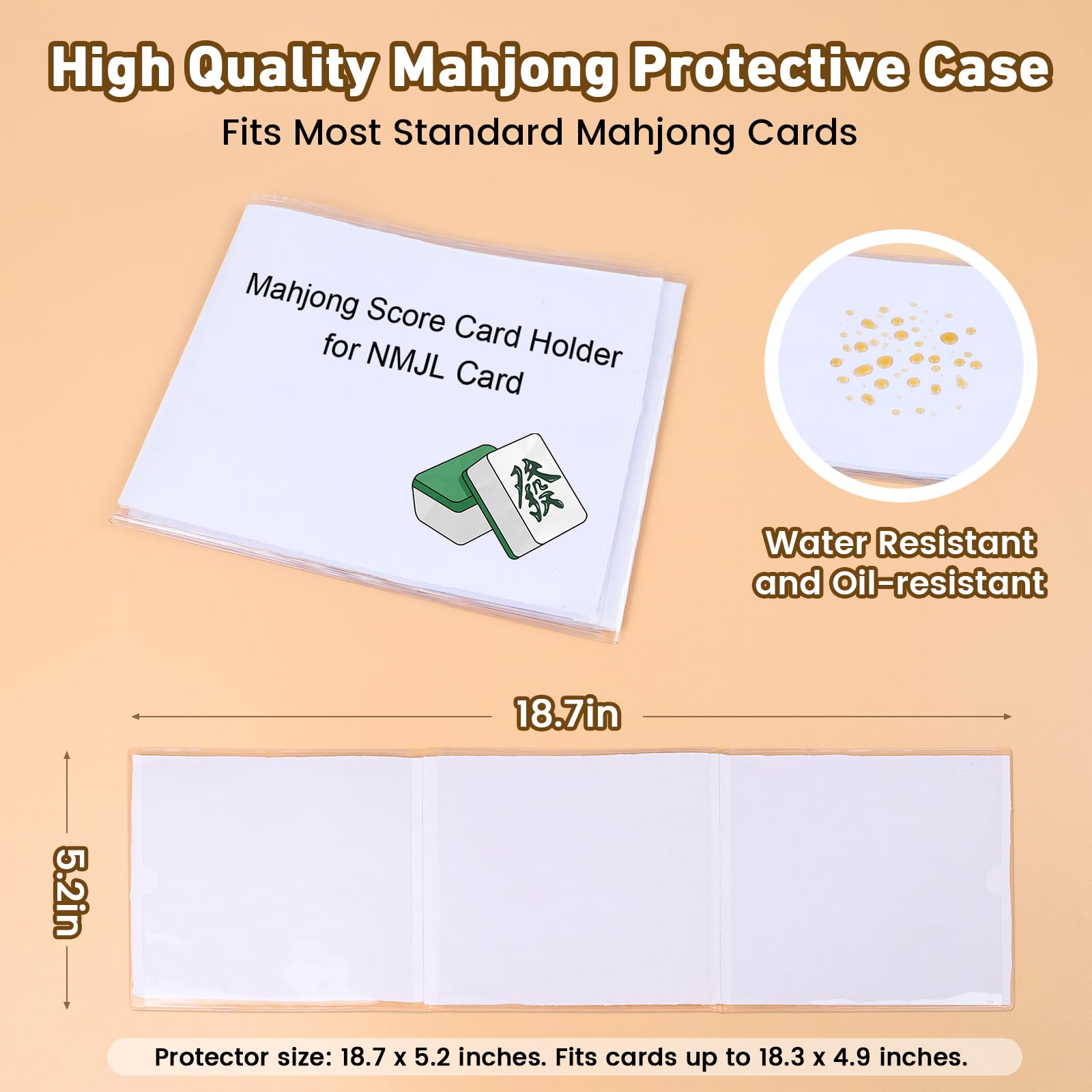 Mahjong Card Sleeve Position Set – 4 Holders + 320 Line Finder Notes for 2026 Cards