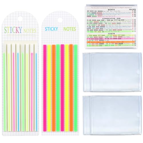 Mahjong Card Sleeve Position Set – 4 Holders + 320 Line Finder Notes for 2026 Cards