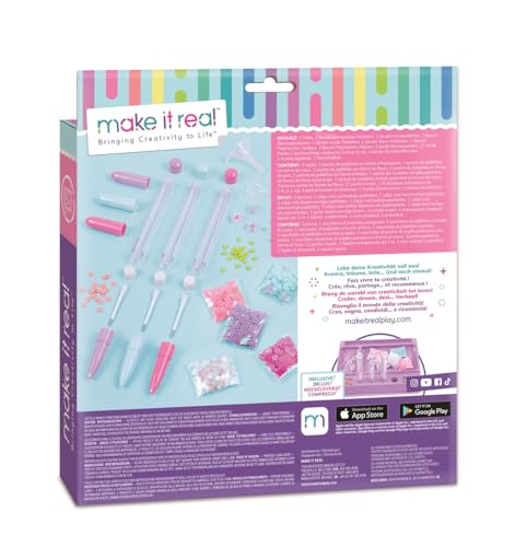 Make It Real DIY Floaty Pens Kit – Create 3 Customizable Glitter Pens for Tweens Ages 8+