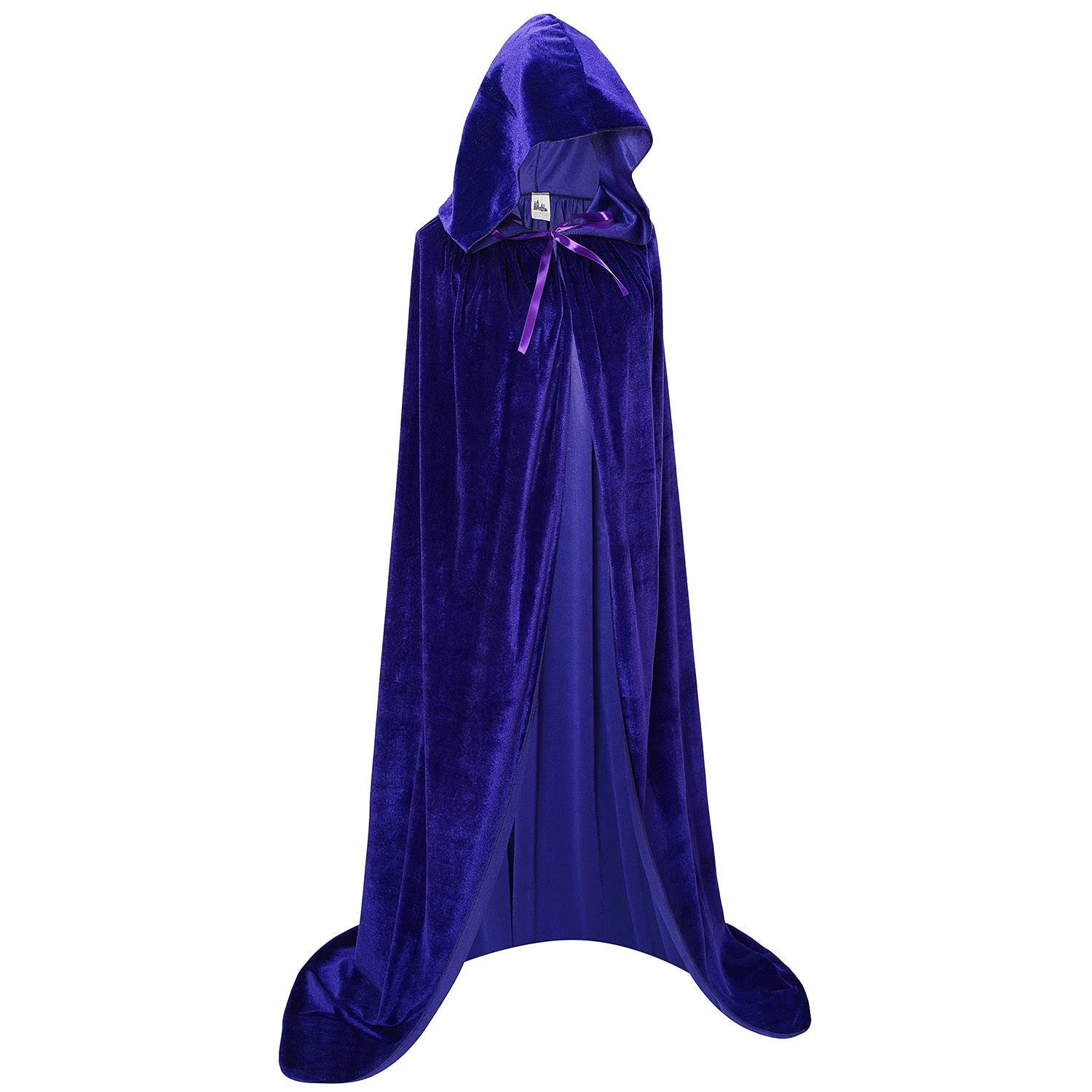 Makroyl Unisex Adults Long Velvet Hooded Cloak for Cosplay, Halloween, Christmas