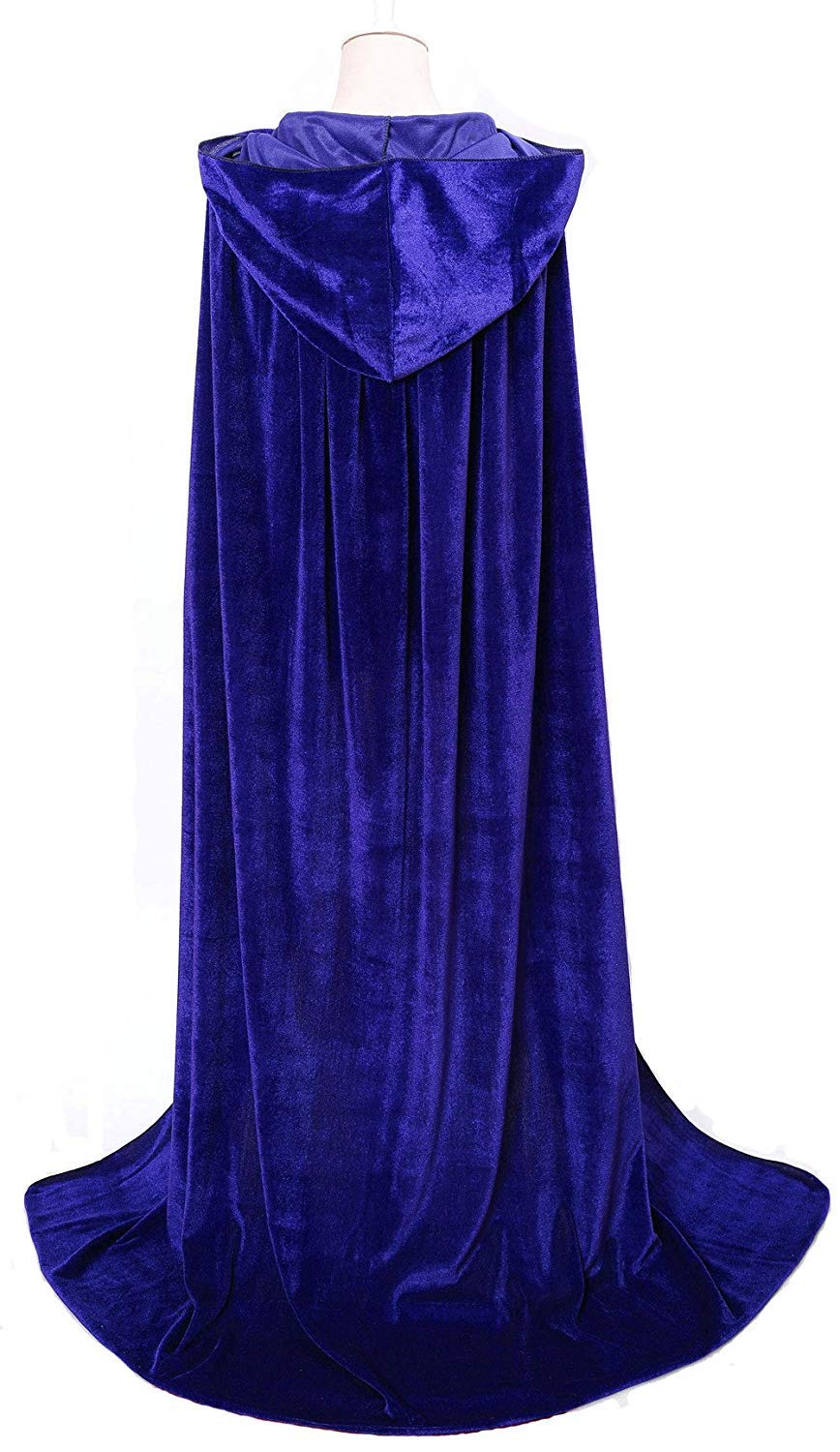 Makroyl Unisex Adults Long Velvet Hooded Cloak for Cosplay, Halloween, Christmas