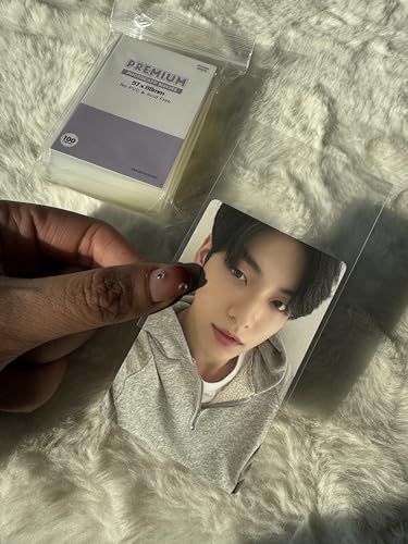 Mandu Deco Clear Polypropylene Photocard Sleeves (57x88mm) - 100 Pack - PVC & Acid Free