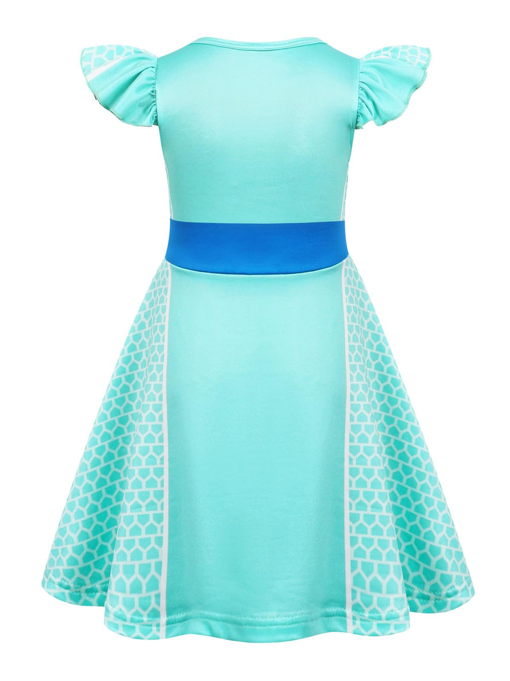 Marendyee Girls Flutter Sleeve A-Line Cosplay Dress for Halloween Birthday Parties – Ages 3-10