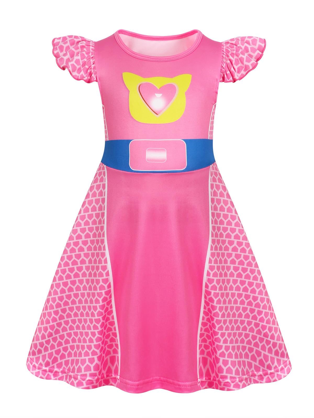 Marendyee Girls Halloween Costume Dress Flutter Sleeve Cosplay Outfit 3-10 Years