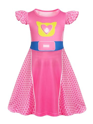 Marendyee Girls Halloween Costume Dress Flutter Sleeve Cosplay Outfit 3-10 Years