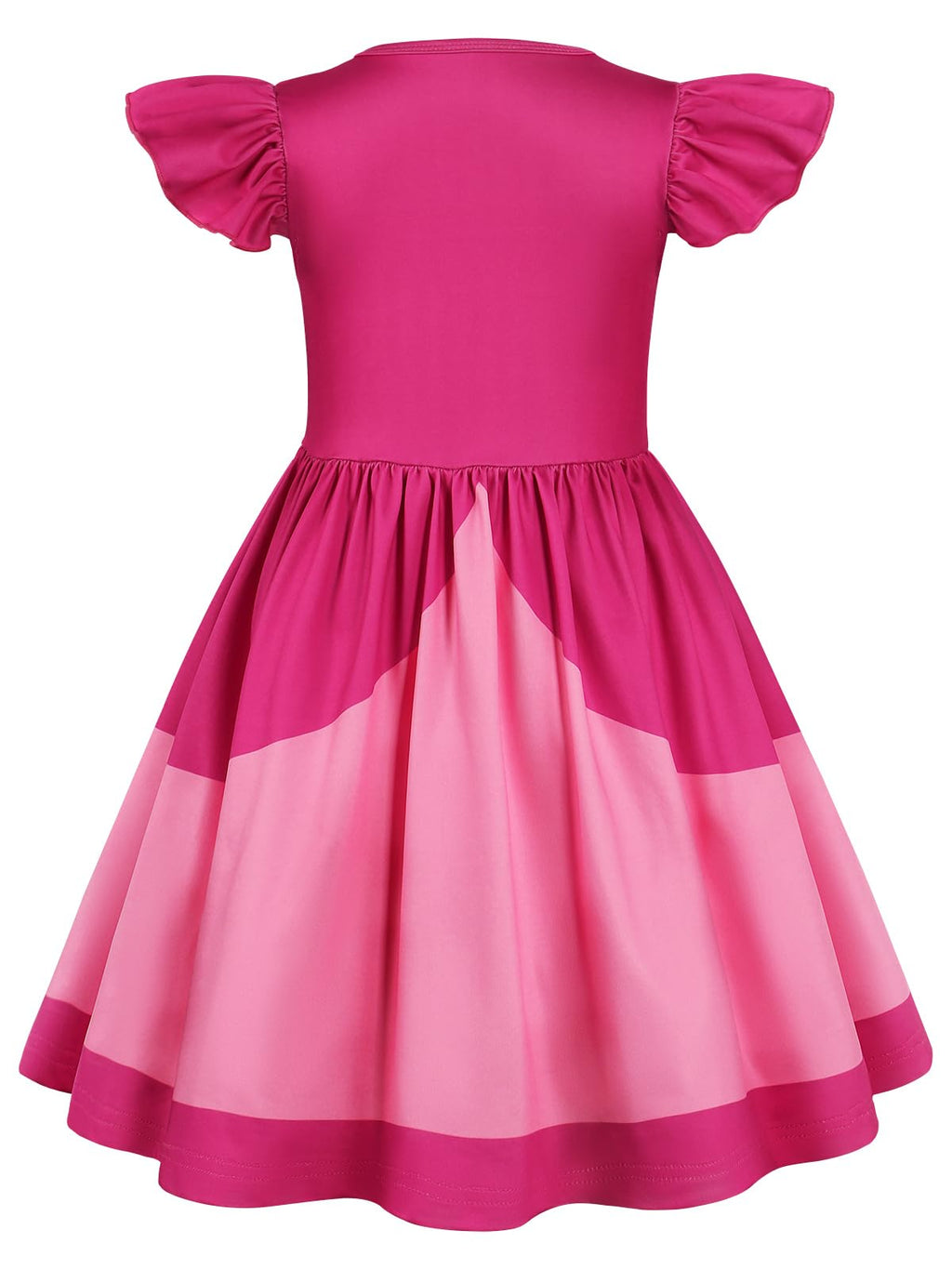 Marendyee Girls Princess Costume Dress - Flutter Sleeve A-Line Fancy Dress for Ages 3-12, Machine Washable