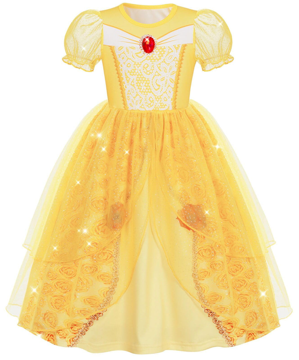Marendyee Princess Dress Up Costume for Girls – Toddler & Kids Birthday Fancy Dress