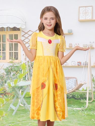 Marendyee Princess Dress Up Costume for Girls – Toddler & Kids Birthday Fancy Dress