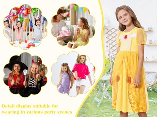 Marendyee Princess Dress Up Costume for Girls – Toddler & Kids Birthday Fancy Dress