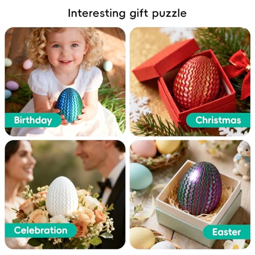 Marsaball Egg Maze Money Puzzle Box – 4 Mazes, Hidden Compartment for Cash & Gifts