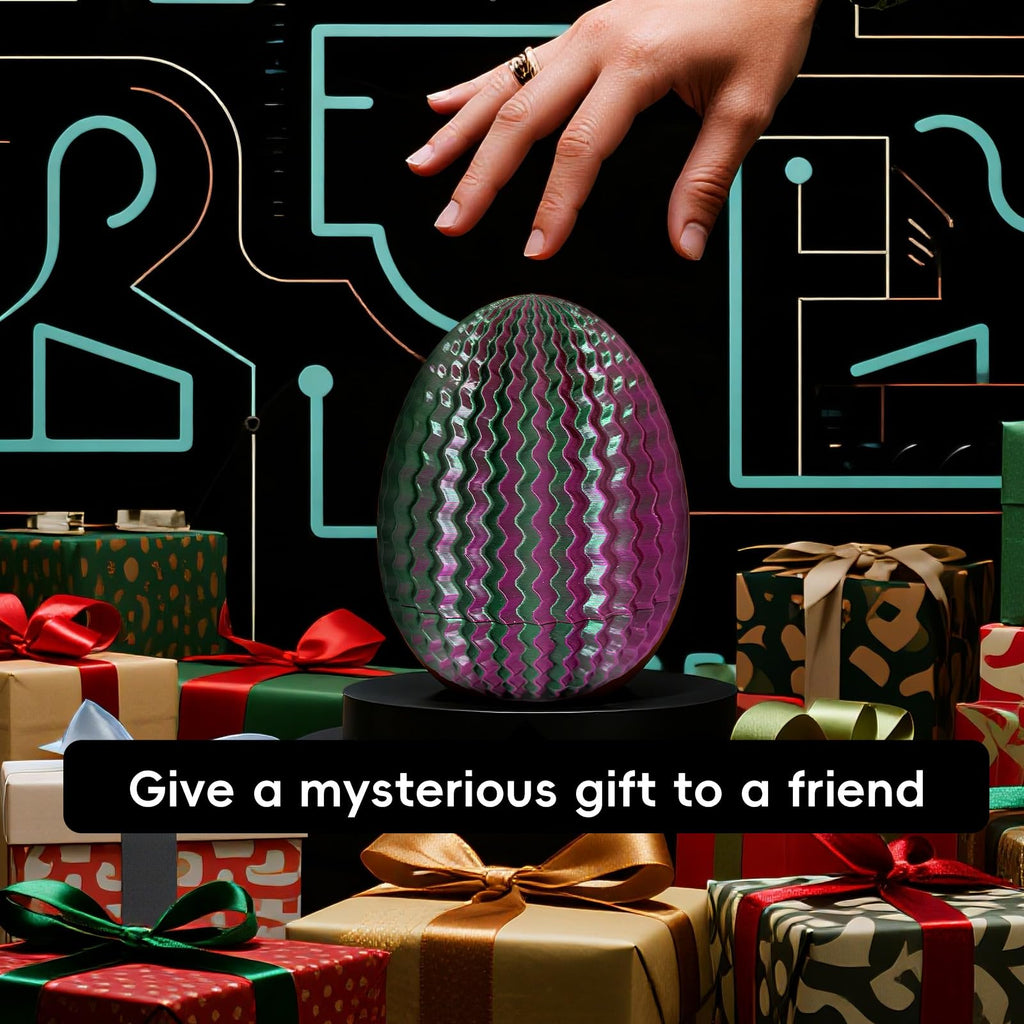 Marsaball Mystery Egg Maze Puzzle Box - 4 Unique Mazes Money Holder with Hidden Compartment