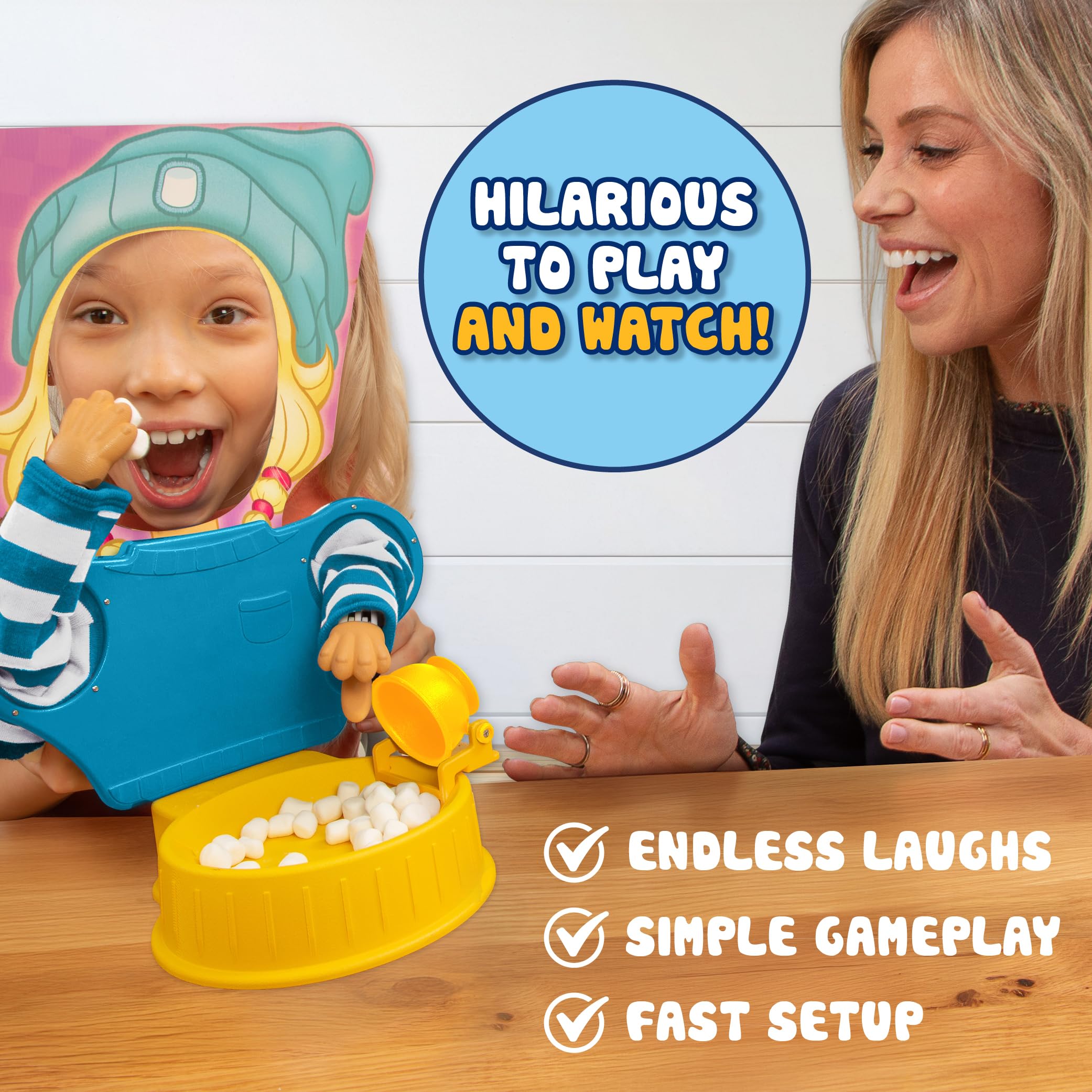 Marshmallow Madness: Hilarious Family Board Game – Fast-Paced Party Game for Kids and Adults, Ages 8+